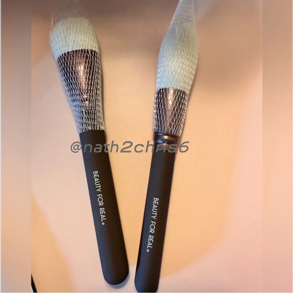 Beauty For Real Complexion and Powder brush Duo New in Pouch.